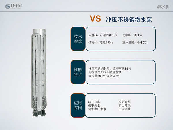 不銹鋼深井泵型號參數(shù)